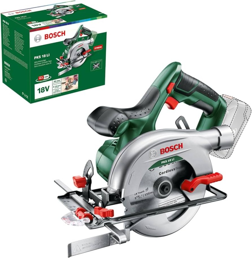 Bosch Cordless Circular Saw PKS  LI (without battery,  Volt System, in  carton packaging)