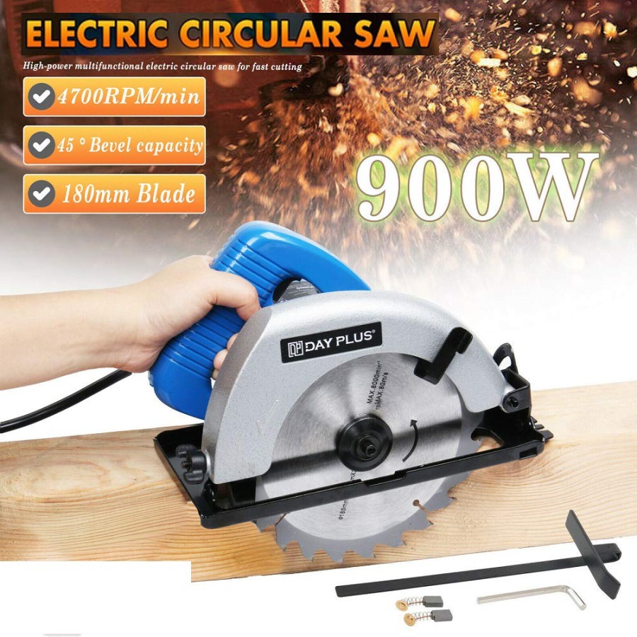 Circular Saw  W Compact Circular Saw with  mm Multi-Purpose Blade,   V Electric Saws DIY Wood Cutting Tool, Saws for Woodworking