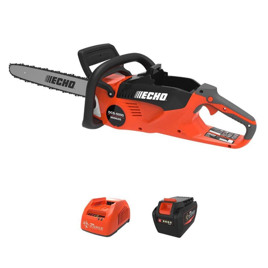 ECHO DCS-C V REAR HANDLE CHAIN SAW W/ BATTERY AND CHARGER