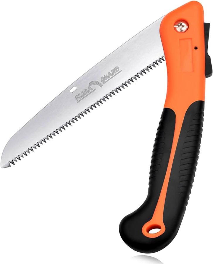 FLORA GUARD Folding Hand Saw, Camping/Pruning Saw with Rugged Professional  Folding Saw, Ideal as Outdoor Saw, Garden Saw, Pocket Saw ( cm)