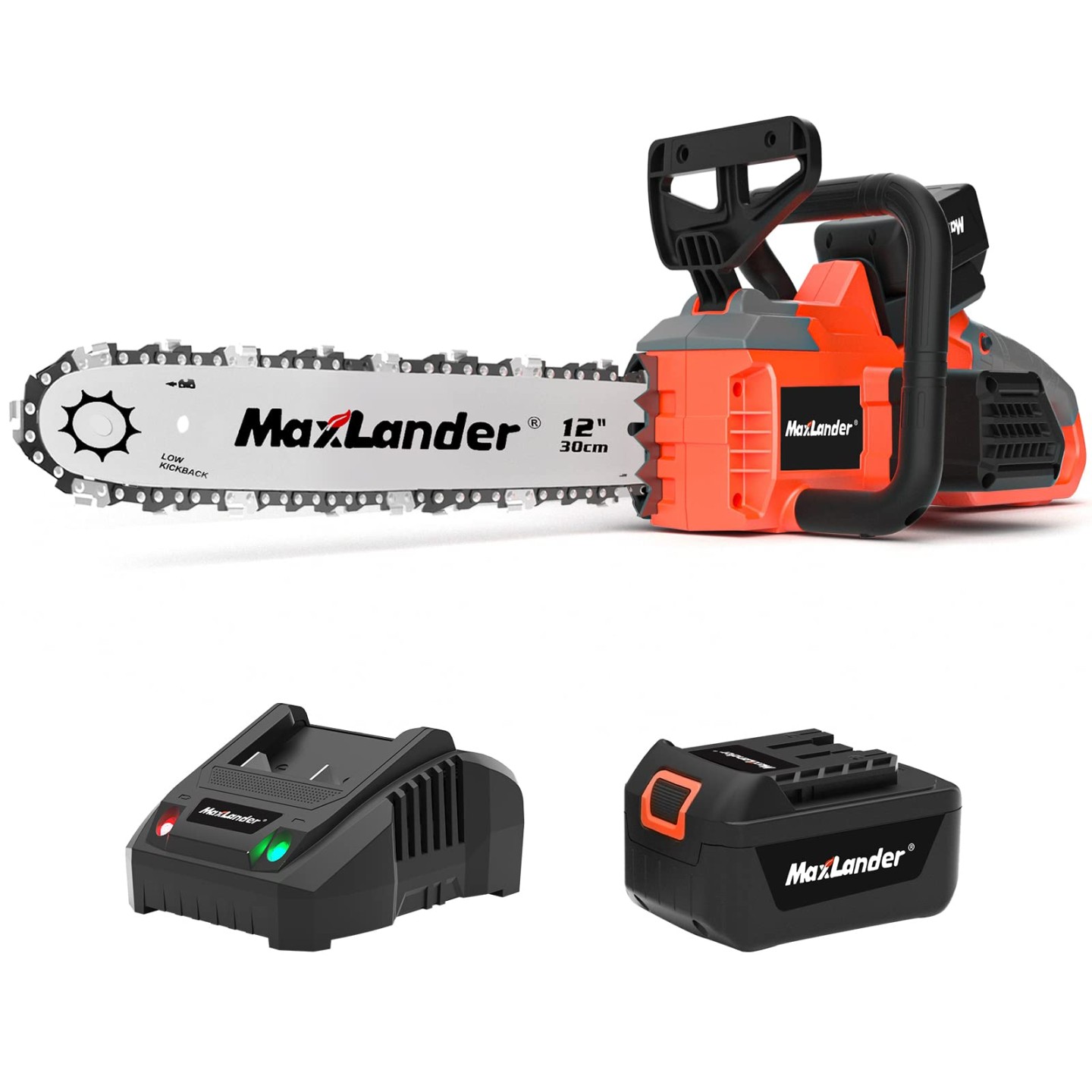 -Inch Cordless Battery Operated Chainsaw with x